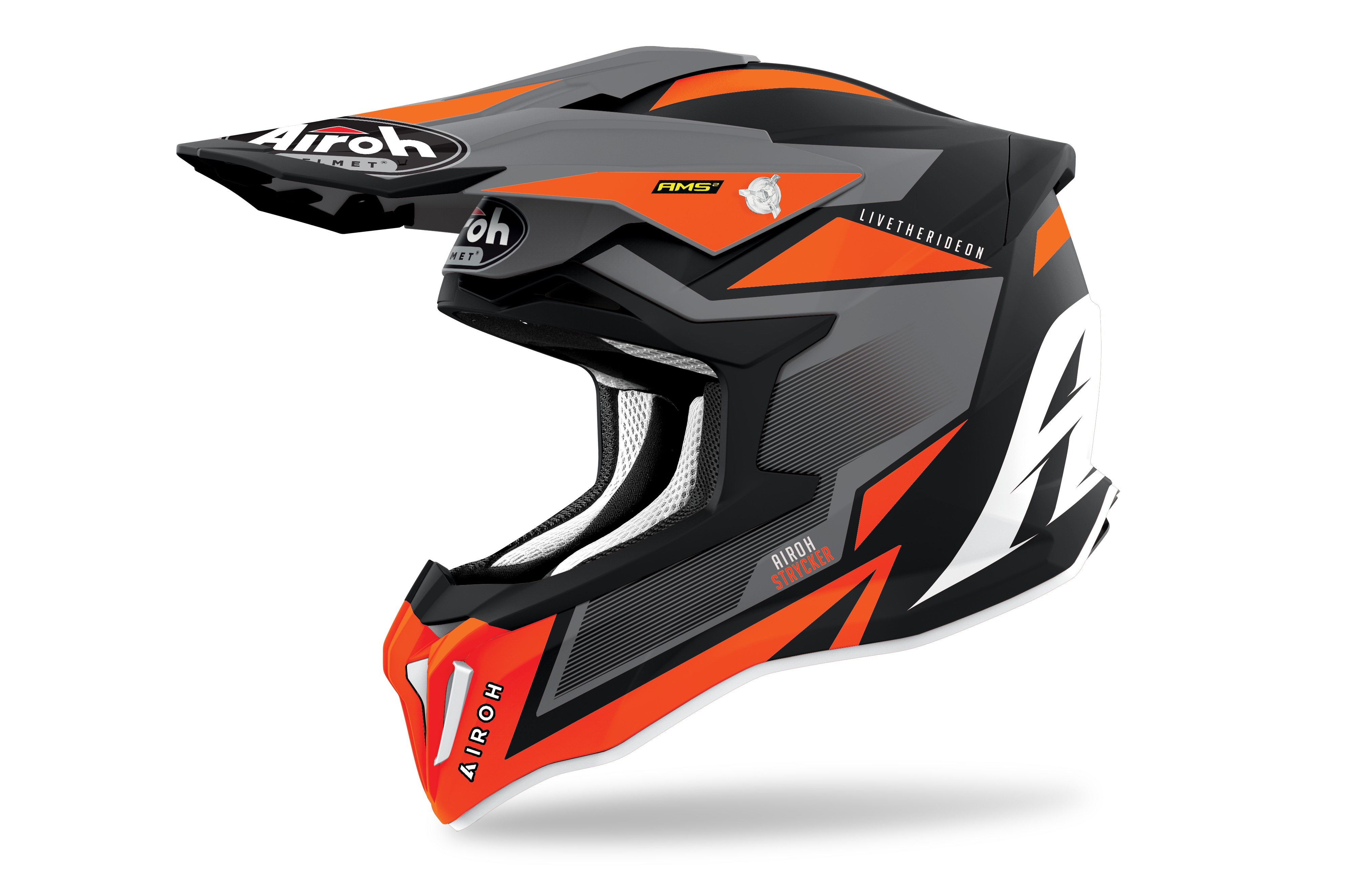 Stka32S - Off Road, Cross, Airoh Strykker Axe Orange Matt