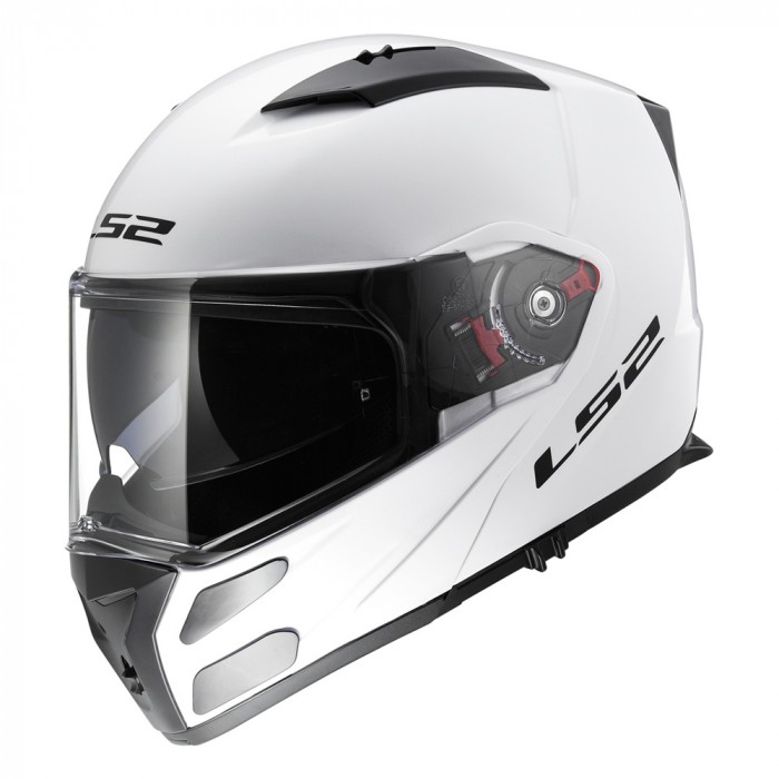 Gloss White Xxs LS2 Casco Moto Ff324 Metro