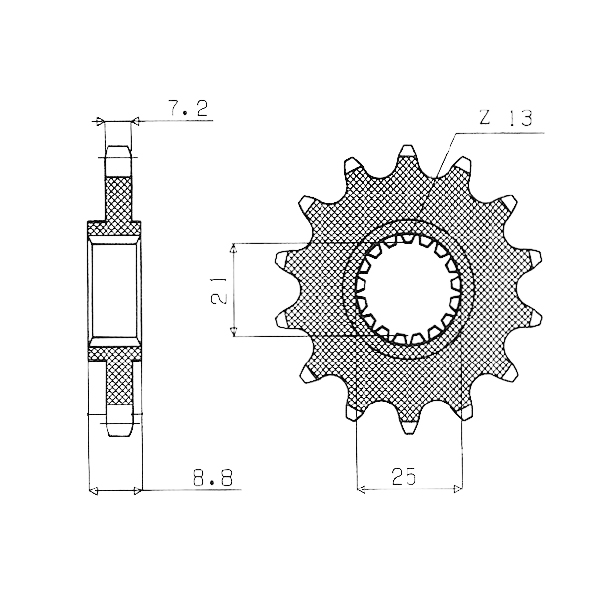 542460317 - Transmission Sprocket 'SGR' Kawasaki ZX-10R